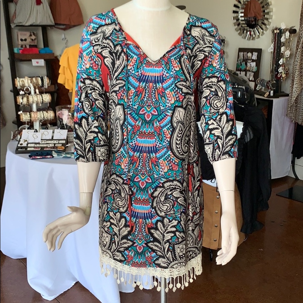 NWT colorful printed dress
